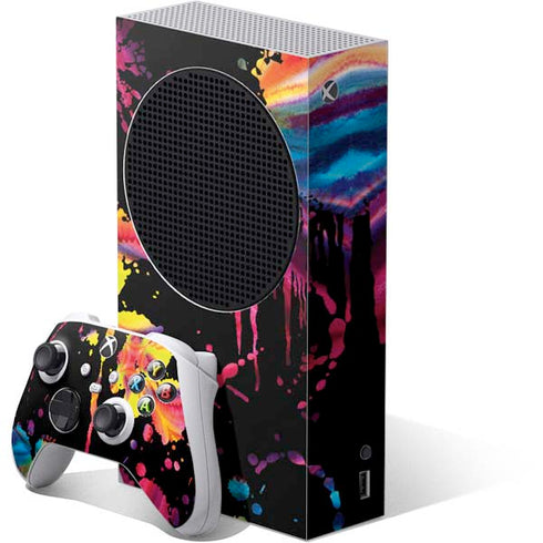 Chromatic Splatter Black Xbox Series S Bundle Skin