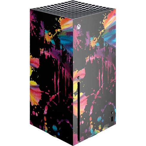 Chromatic Splatter Black Xbox Series X Console Skin