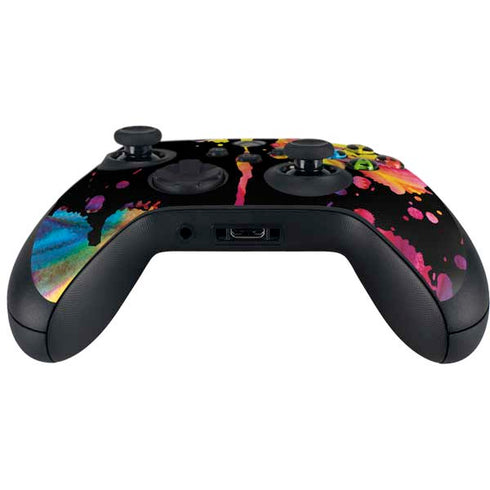 Chromatic Splatter Black Xbox Series X Controller Skin