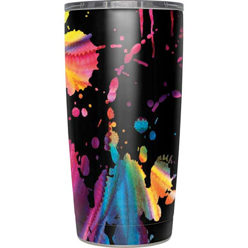 Chromatic Splatter Black Yeti 20oz Tumbler Skin