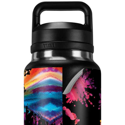 Chromatic Splatter Black YETI Rambler 36oz Bottle Skin