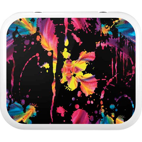 Chromatic Splatter Black YETI Roadie 24 Hard Cooler Skin