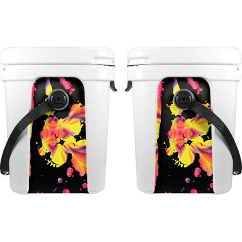 Chromatic Splatter Black YETI Roadie 24 Hard Cooler Skin
