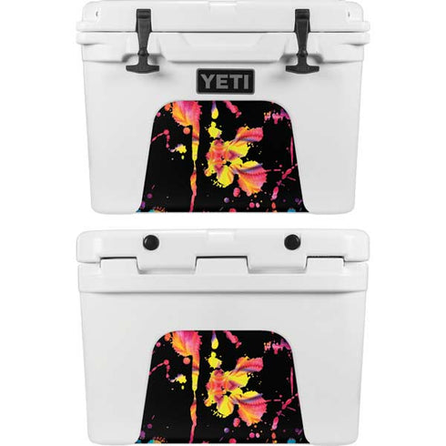 Chromatic Splatter Black YETI Tundra 35 Hard Cooler Skin