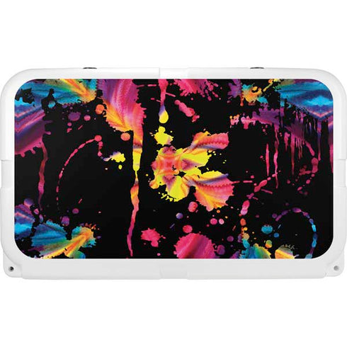 Chromatic Splatter Black YETI Tundra 45 Hard Cooler Skin