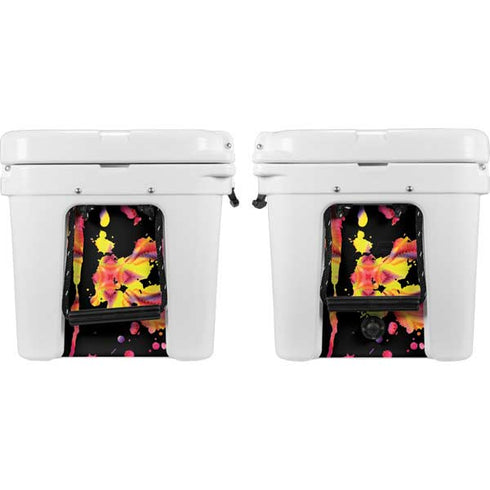 Chromatic Splatter Black YETI Tundra 45 Hard Cooler Skin