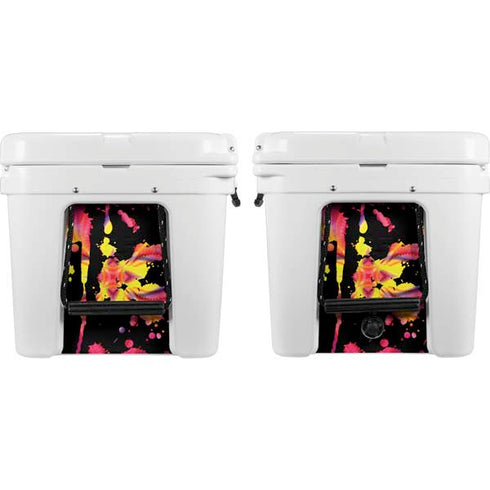Chromatic Splatter Black YETI Tundra 65 Hard Cooler Skin