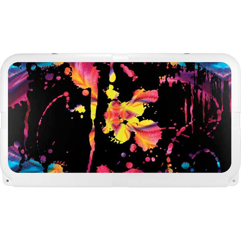Chromatic Splatter Black YETI Tundra 75 Hard Cooler Skin