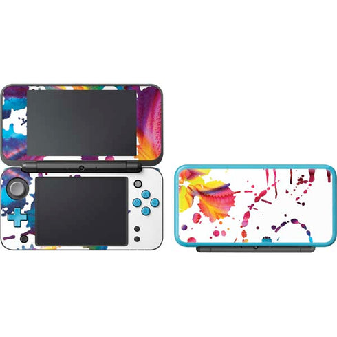 Chromatic Splatter White Nintendo 2DS XL (2017) Skin