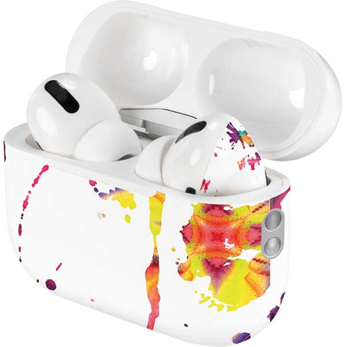 Chromatic Splatter White AirPods Pro 2nd Gen Skin