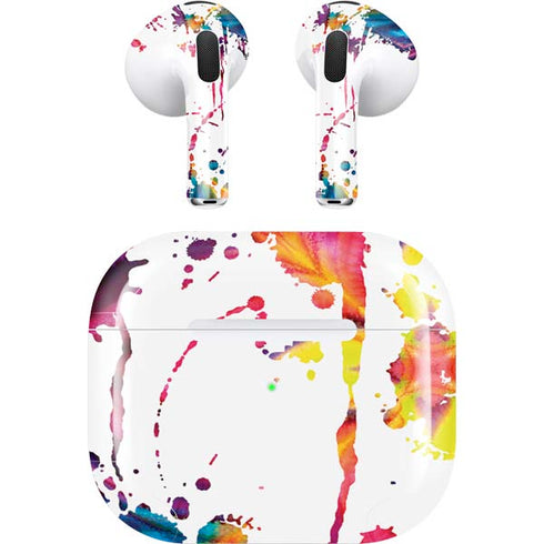 Chromatic Splatter White Apple AirPods (3rd Gen 2021) Skin