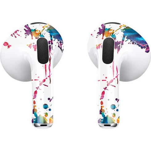 Chromatic Splatter White Apple AirPods (3rd Gen 2021) Skin