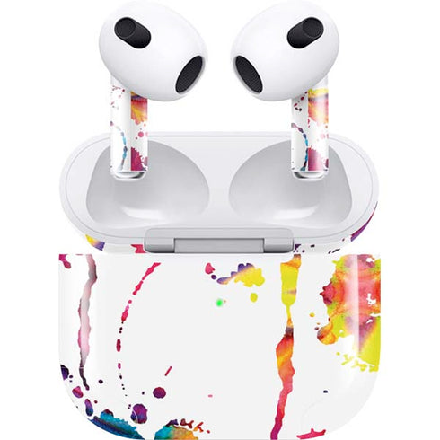 Chromatic Splatter White Apple AirPods (3rd Gen 2021) Skin