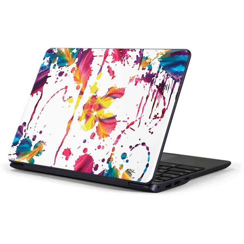 Chromatic Splatter White Samsung Chromebook Skin