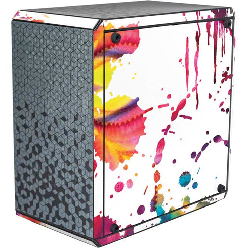 Chromatic Splatter White Cooler Master MasterBox Q300L Mini Tower Skin