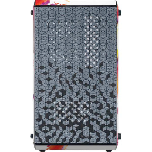 Chromatic Splatter White Cooler Master MasterBox Q300L Mini Tower Skin