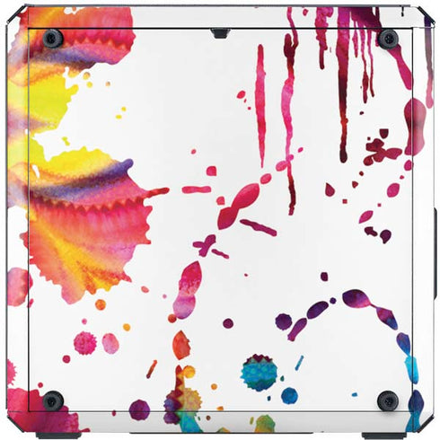 Chromatic Splatter White Cooler Master MasterBox Q300L Mini Tower Skin