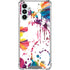 Chromatic Splatter White Galaxy A13 5G Clear Case