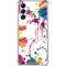 Chromatic Splatter White Galaxy A14 5G Clear Case