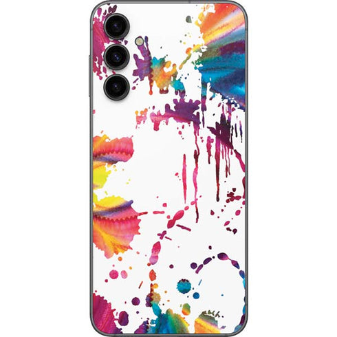 Chromatic Splatter White Galaxy A14 5G Skin