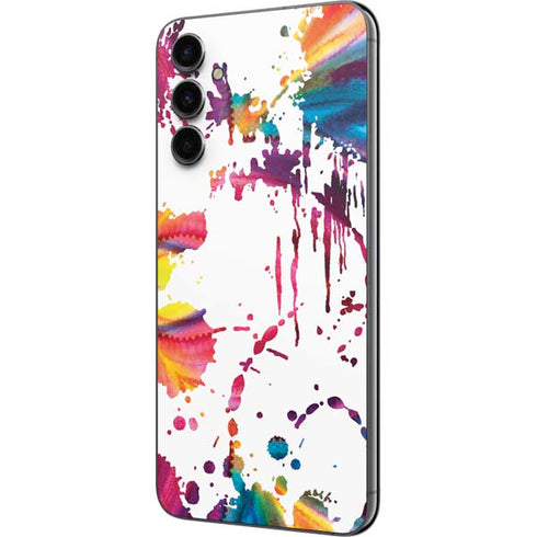 Chromatic Splatter White Galaxy A14 5G Skin
