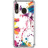 Chromatic Splatter White Galaxy A30 Clear Case