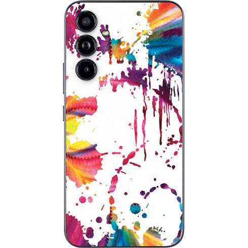 Chromatic Splatter White Galaxy A54 5G Skin