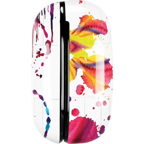 Chromatic Splatter White Galaxy Buds Live Skin