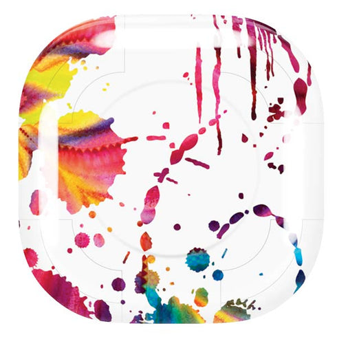 Chromatic Splatter White Galaxy Buds Pro Skin