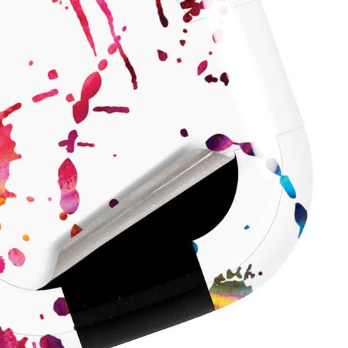 Chromatic Splatter White Galaxy Buds Pro Skin