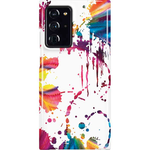 Chromatic Splatter White Galaxy Note20 Ultra 5G Lite Case