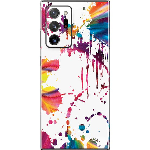 Chromatic Splatter White Galaxy Note20 Ultra 5G Skin