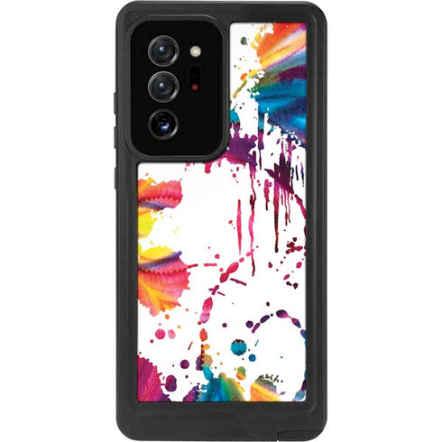 Chromatic Splatter White Galaxy Note20 Ultra 5G Waterproof Case