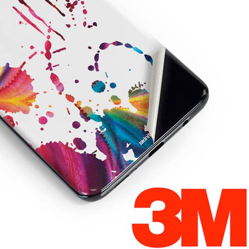 Chromatic Splatter White Galaxy S10 Skin