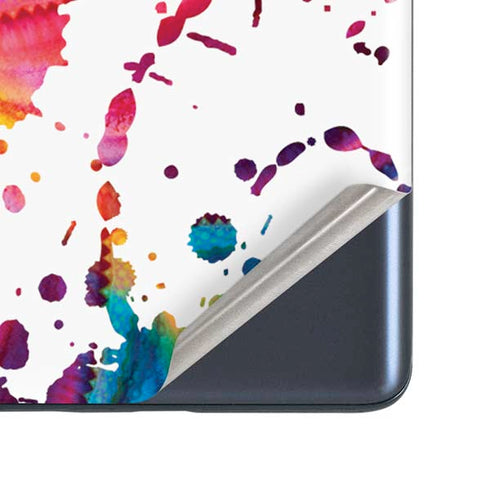 Chromatic Splatter White Galaxy S20 Fan Edition Skin