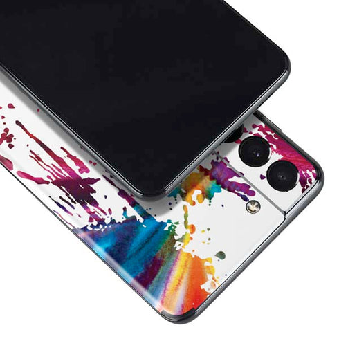 Chromatic Splatter White Galaxy S21 5G Skin