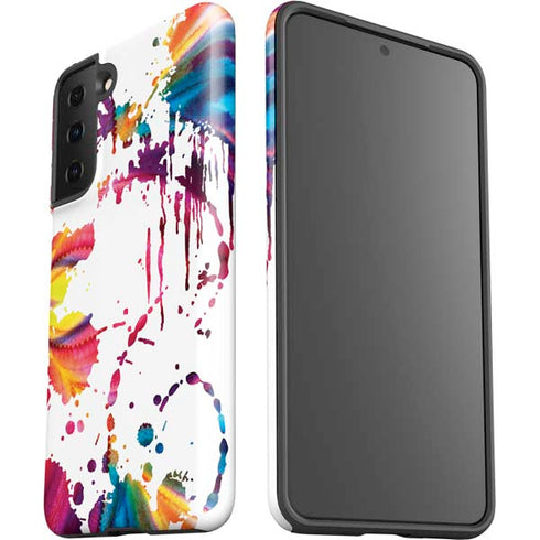Chromatic Splatter White Galaxy S21 Plus 5G Pro Case
