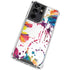 Chromatic Splatter White Galaxy S21 Ultra 5G Clear Case
