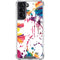 Chromatic Splatter White Galaxy S22 Clear Case