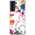 Chromatic Splatter White Galaxy S22 Clear Case