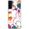 Chromatic Splatter White Galaxy S22 Plus Clear Case