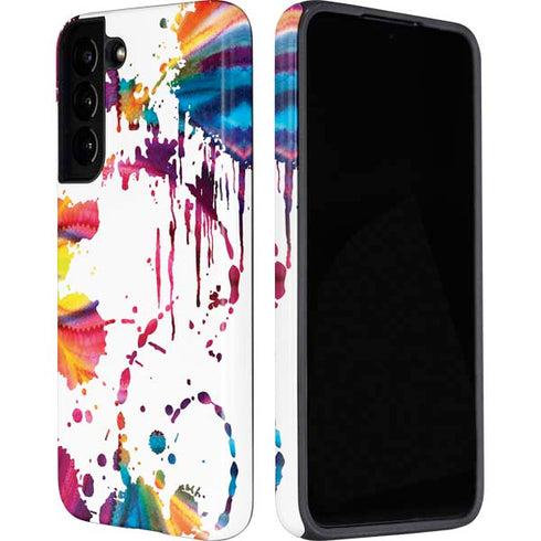 Chromatic Splatter White Galaxy S22 Plus Pro Case