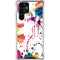 Chromatic Splatter White Galaxy S22 Ultra Clear Case