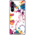 Chromatic Splatter White Galaxy S23 FE Clear Case