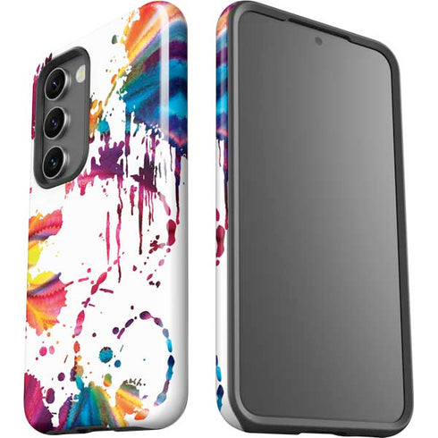 Chromatic Splatter White Galaxy S23 Plus Pro Case