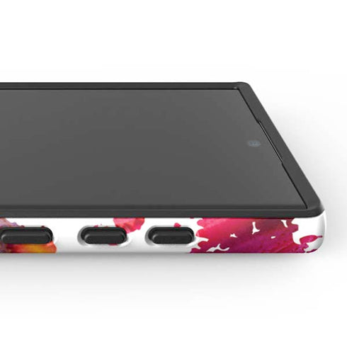 Chromatic Splatter White Galaxy S24 Ultra Impact Case