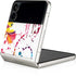 Chromatic Splatter White Galaxy Z Flip3 5G Skin