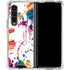 Chromatic Splatter White Galaxy Z Fold4 5G Clear Case