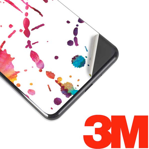 Chromatic Splatter White Google Pixel 3 XL Skin