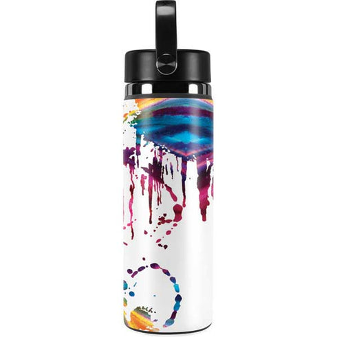 Chromatic Splatter White Hydro Flask 20oz Wide Mouth Skin